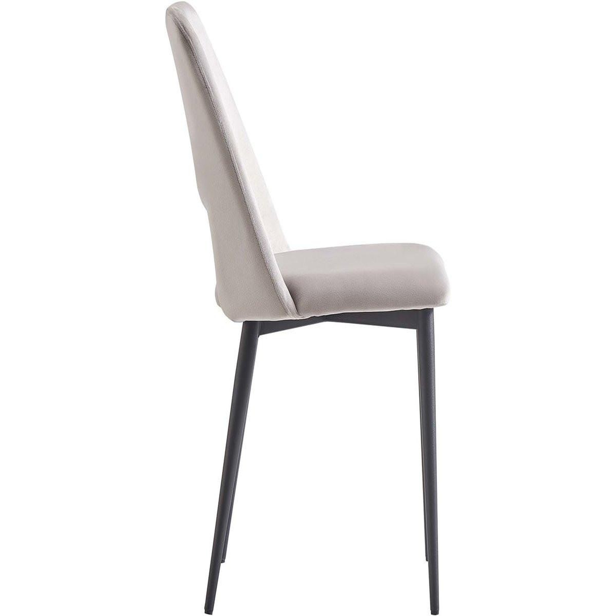 Voir la diapositive 3 : Habitat et Jardin Lot de 2 Chaises en velours  Fedora  - Bleu foncé