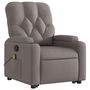 Voir la diapositive 4 : VIDAXL Fauteuil inclinable de massage Taupe Tissu