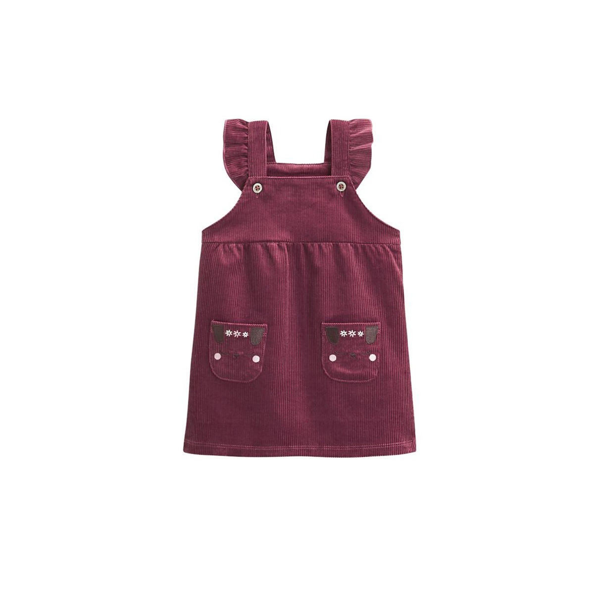 Petit Béguin Robe bébé en velours côtelé Mila