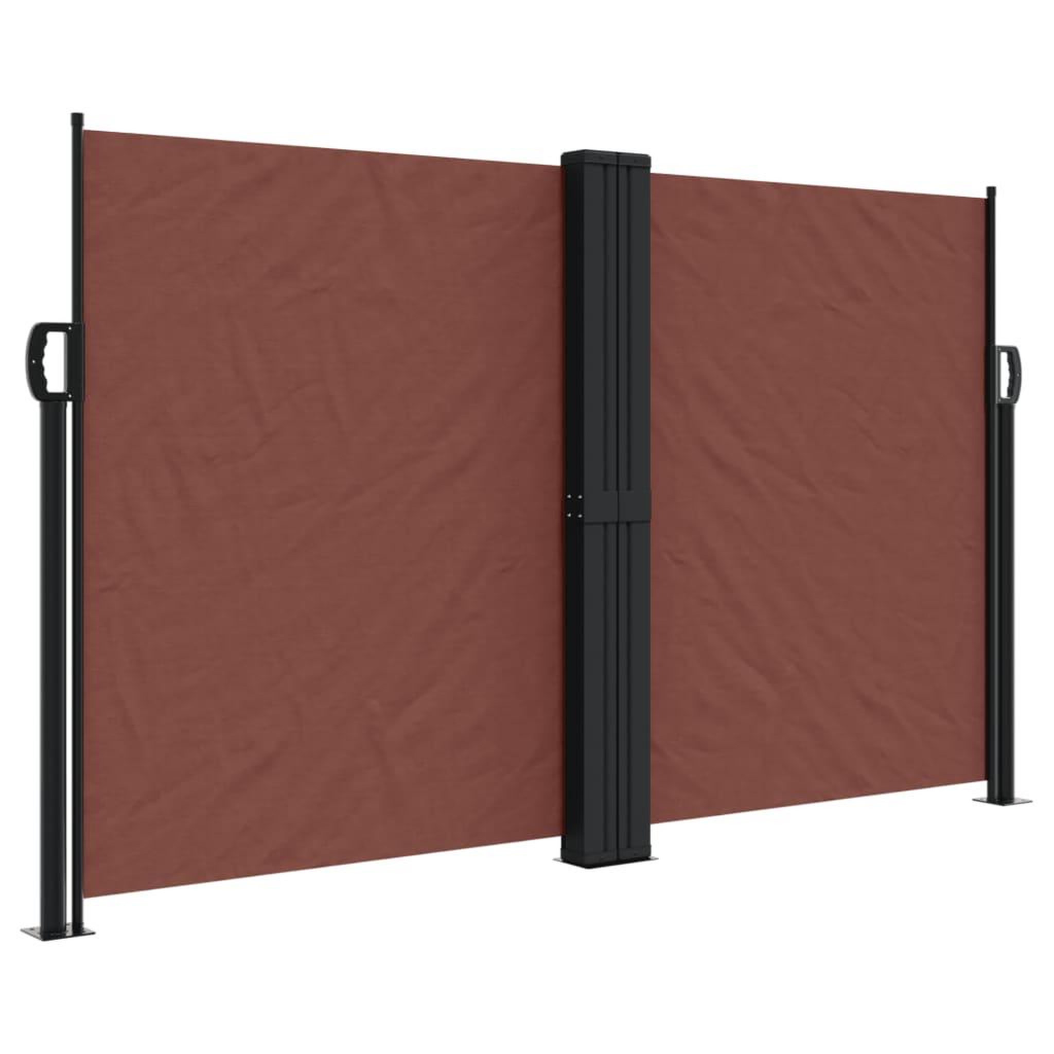 Voir la diapositive 2 : VIDAXL Auvent lateral retractable marron 140x1200 cm