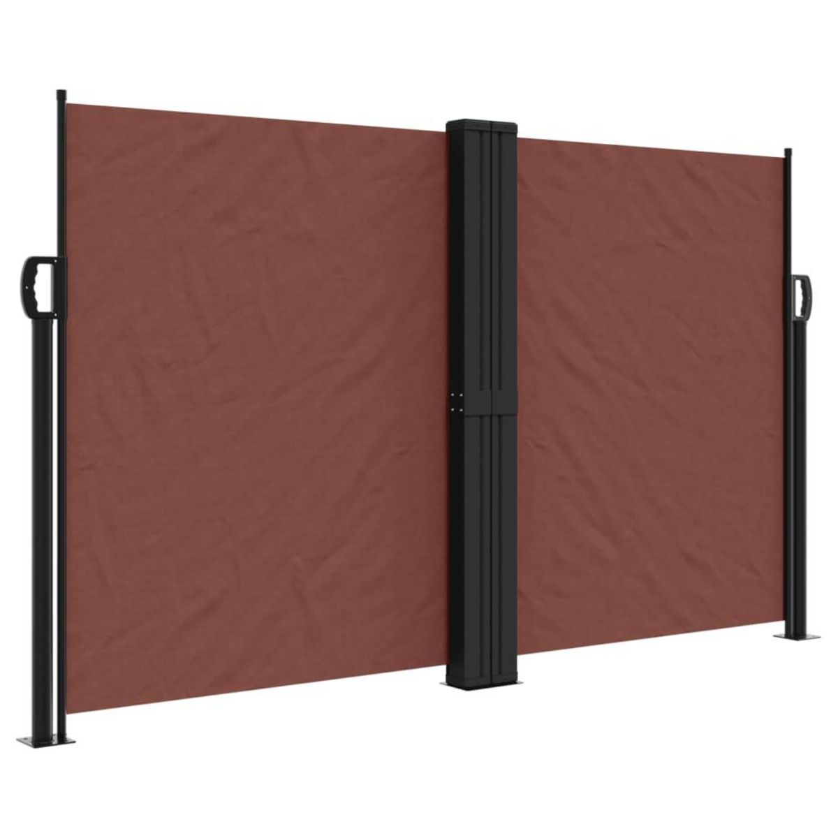VIDAXL Auvent lateral retractable marron 140x1200 cm