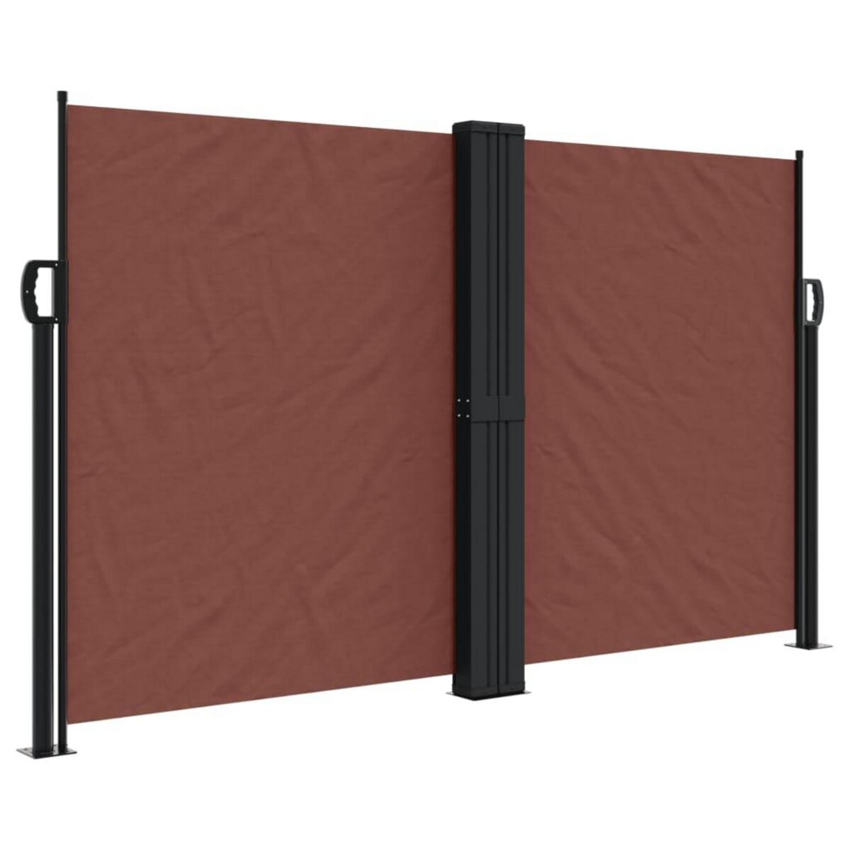 VIDAXL Auvent lateral retractable marron 140x1200 cm