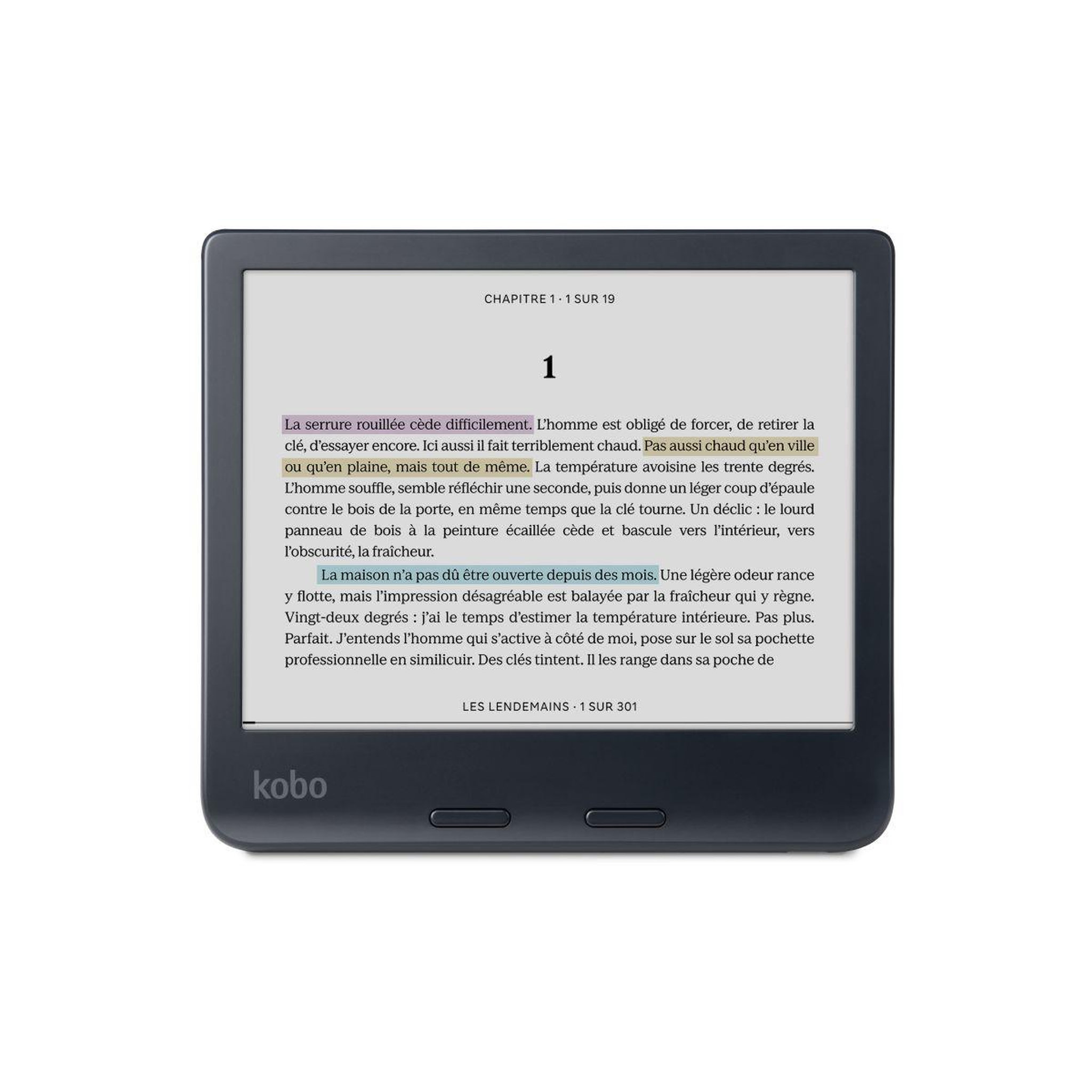 Voir la diapositive 4 : kobo Liseuse eBook Libra Colour Noire
