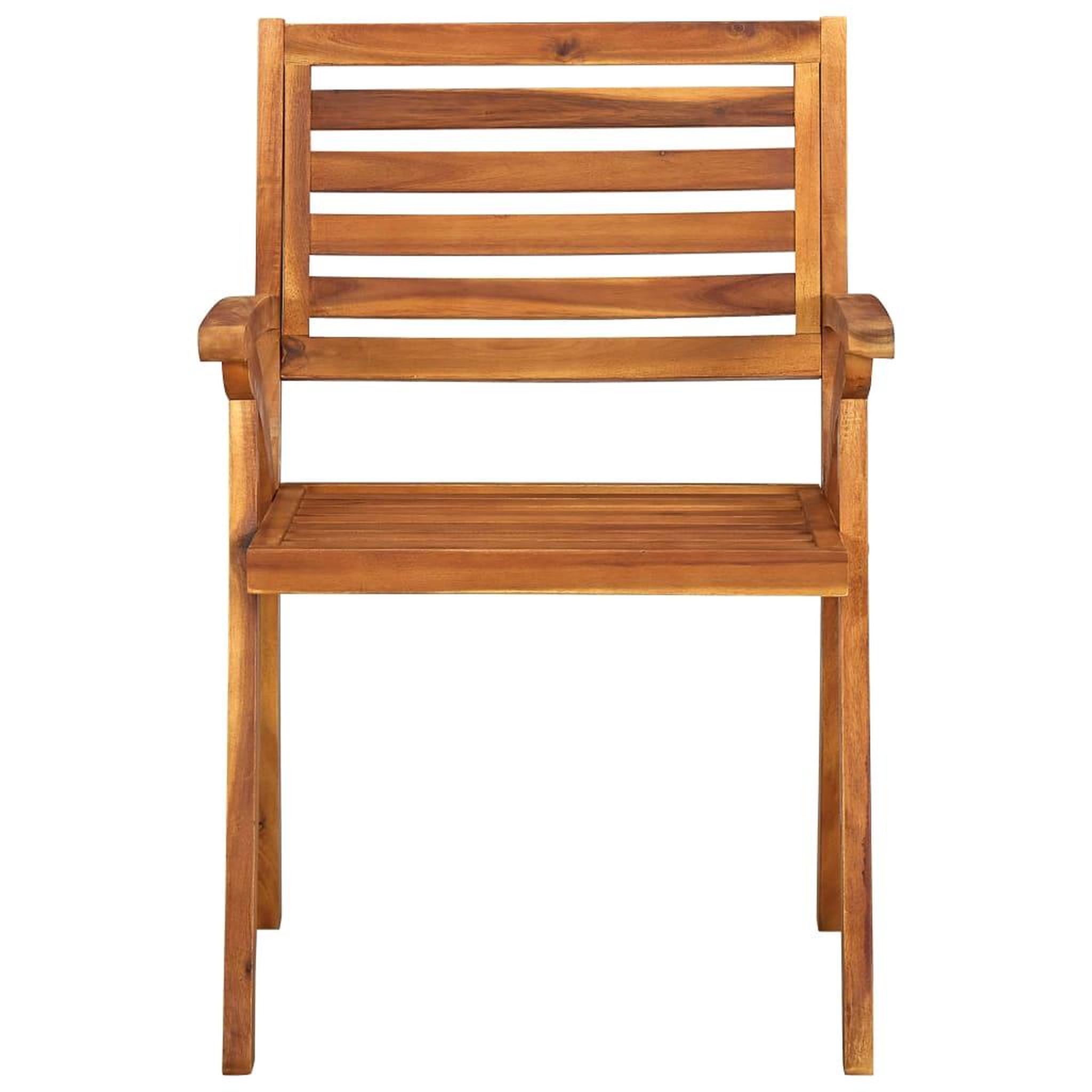 Voir la diapositive 2 : VIDAXL Chaises de jardin lot de 2 Bois d'acacia solide