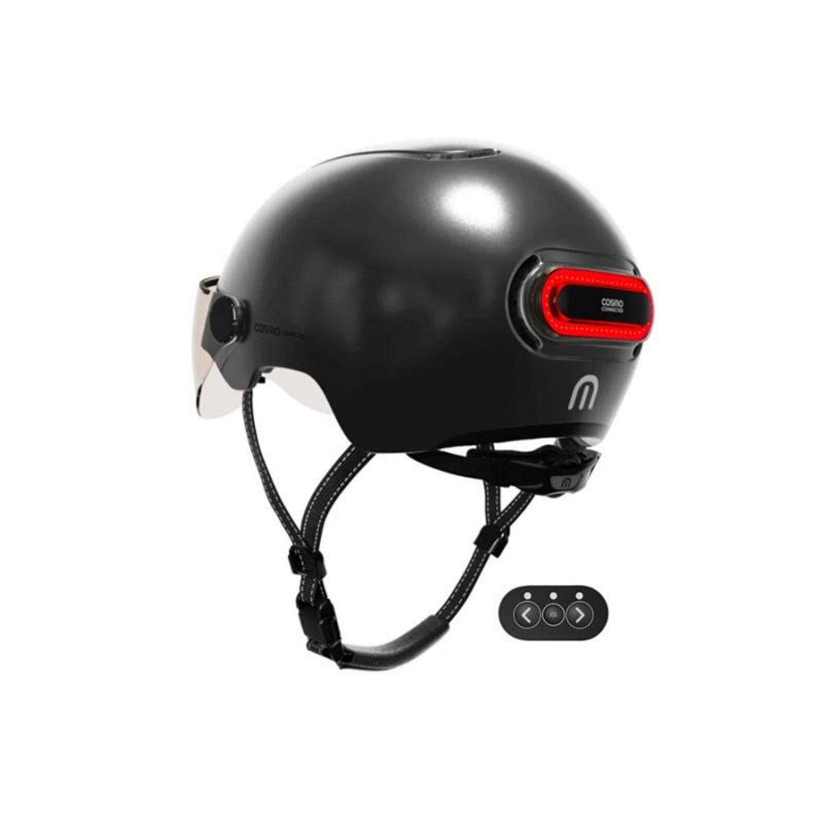 COSMO CONNECTED Casque vélo Cosmo Connected Fusion+ Anthracite Brillant Metallise