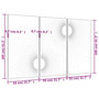Voir la diapositive 6 : VIDAXL Decorations murales jardin 3 pcs 105x55 cm design du soleil