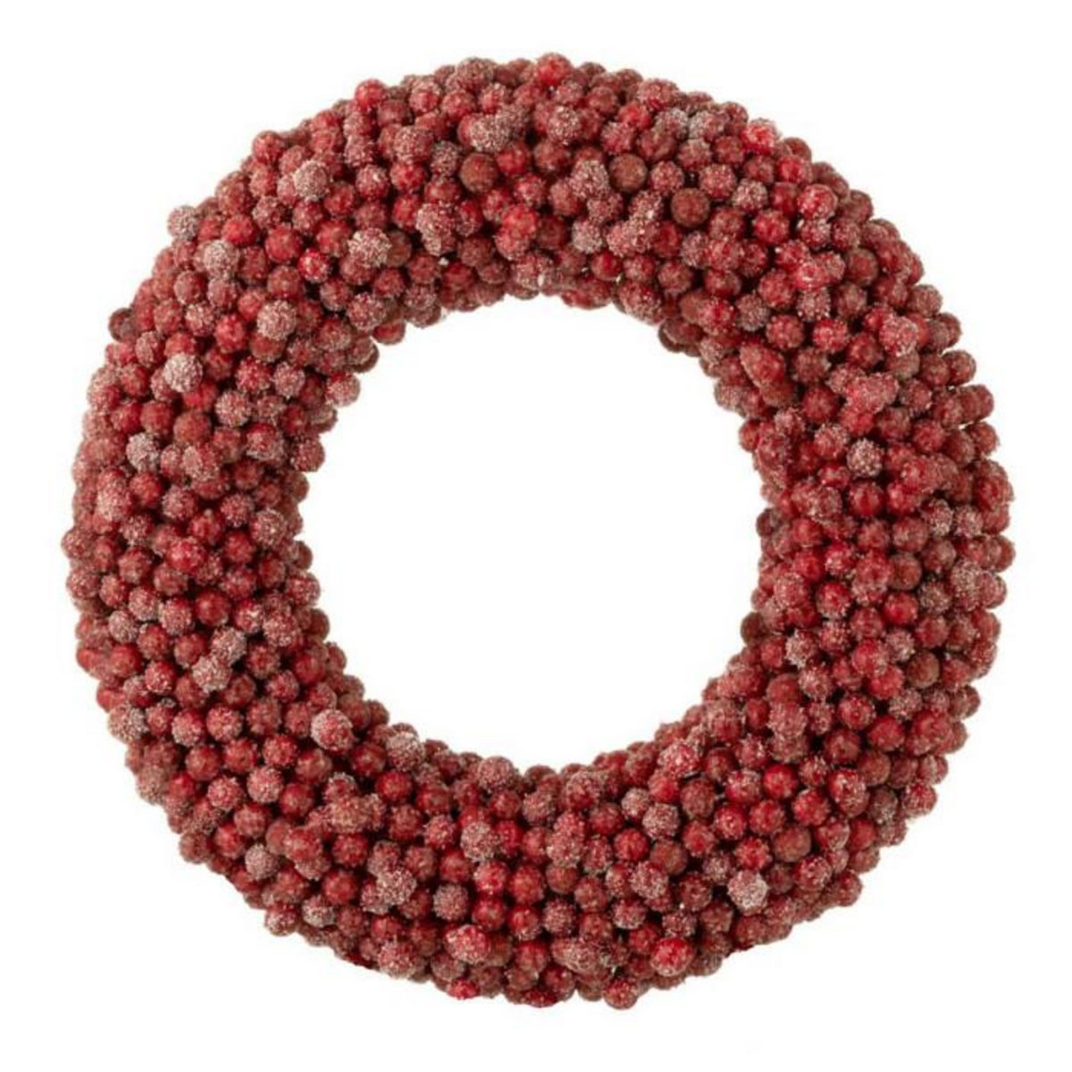 Paris Prix Couronne de Noël Ronde  Baies  45cm Rouge