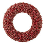 Paris Prix Couronne de Noël Ronde  Baies  45cm Rouge