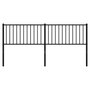 Voir la diapositive 3 : VIDAXL Tete de lit metal noir 180 cm
