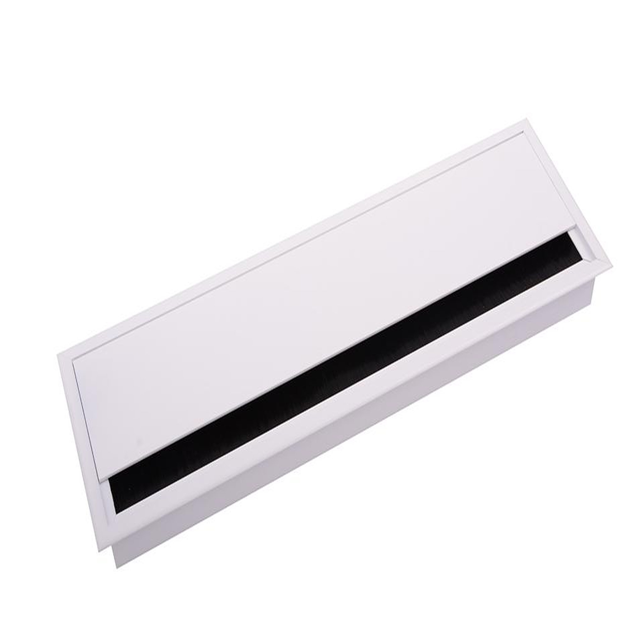 CENTRALE BRICO Passe-câble alu 320x100x25 blanc
