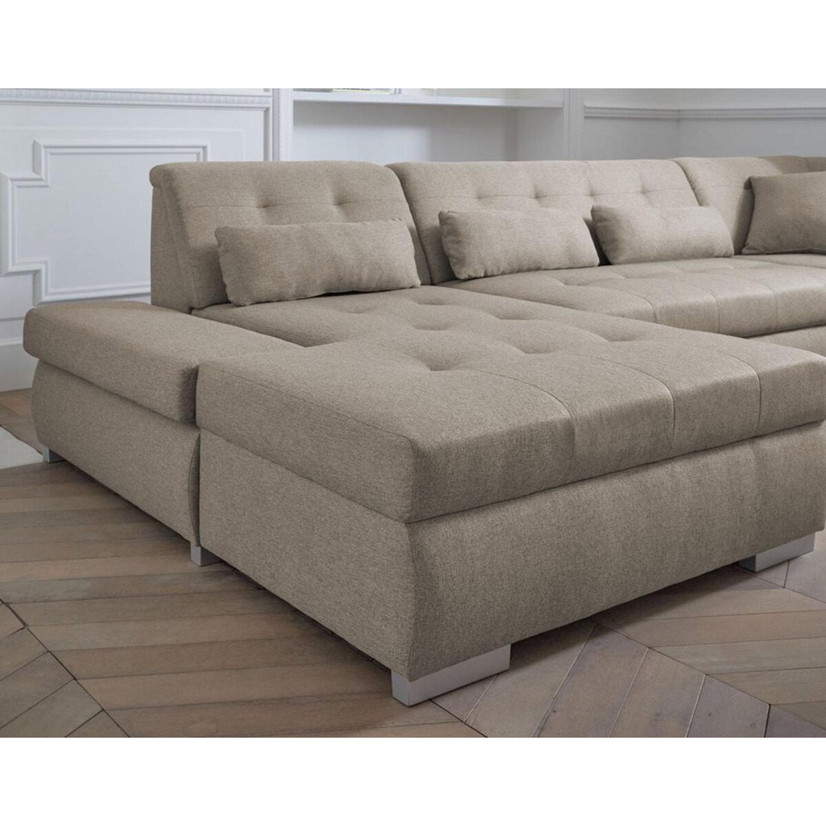 LISA DESIGN Vermont - canapé panoramique d'angle droit - 7 places - xxl