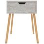 Voir la diapositive 3 : VIDAXL Tables de chevet 2 pcs Gris beton 40x40x56 cm Bois d'ingenierie
