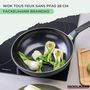 Voir la diapositive 2 : Fackelmann Wok 28 cm aluminium revêtement céramique antiadhésif sans PFAS Fackelmann Brandao