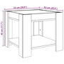 Voir la diapositive 6 : VIDAXL Table basse avec LED chene marron 53x53x45 cm bois d'ingenierie
