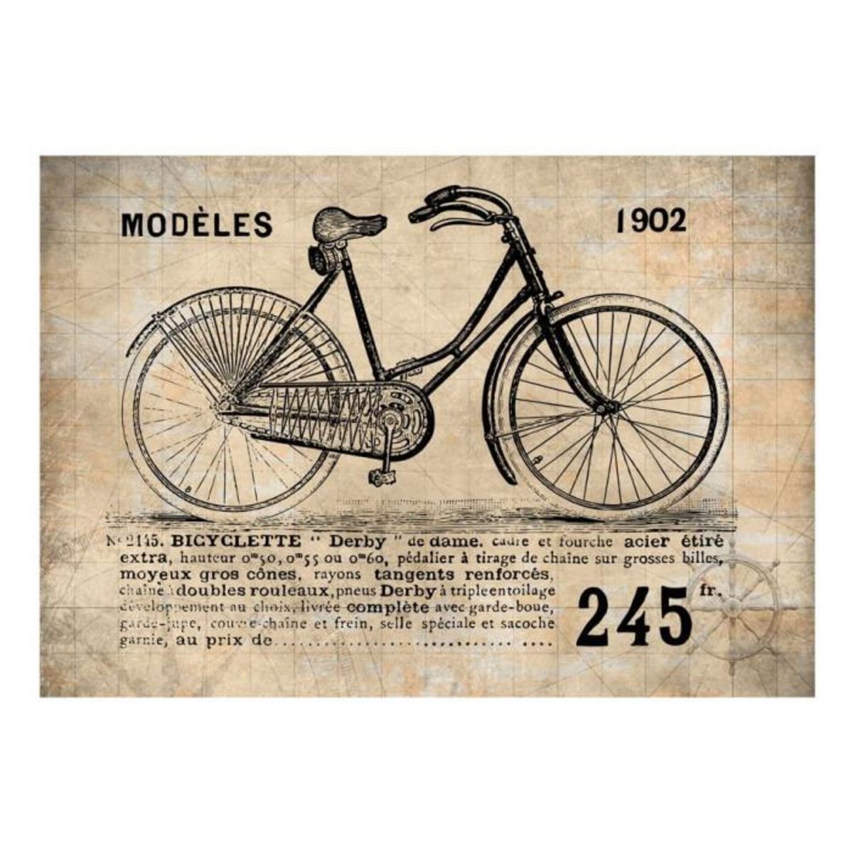 Paris Prix Papier Peint  Vélo Ancien