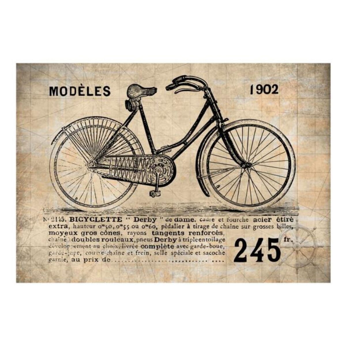 Paris Prix Papier Peint  Vélo Ancien