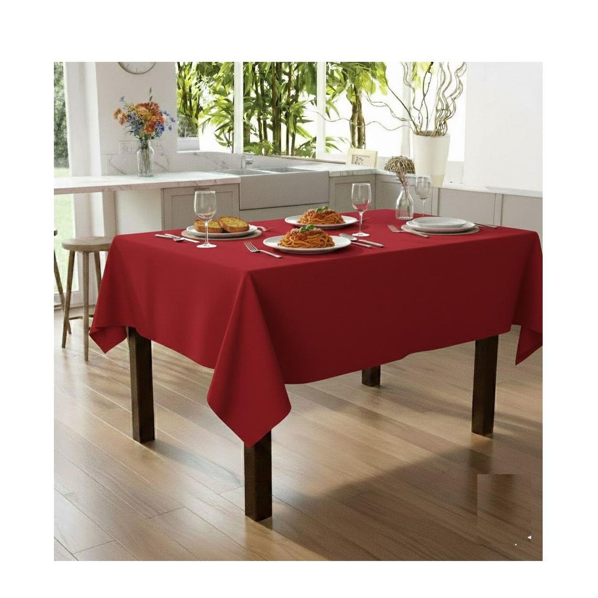 Voir la diapositive 3 : Eden Nappe en polyester finition ourlet nels