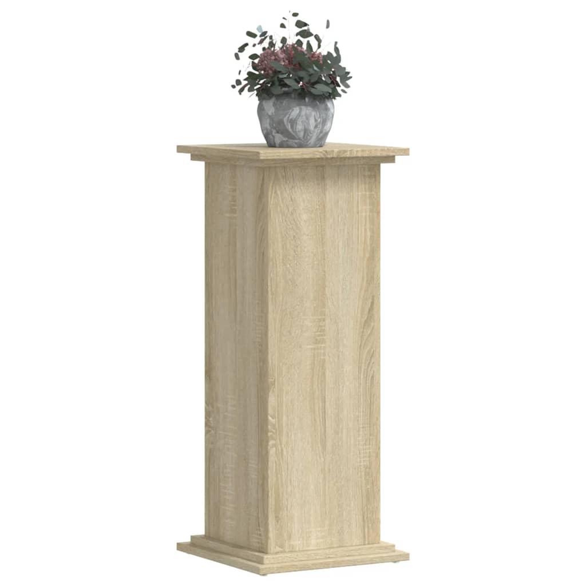 Voir la diapositive 3 : VIDAXL Support pour plantes chene sonoma 33x33x80 cm bois d'ingenierie