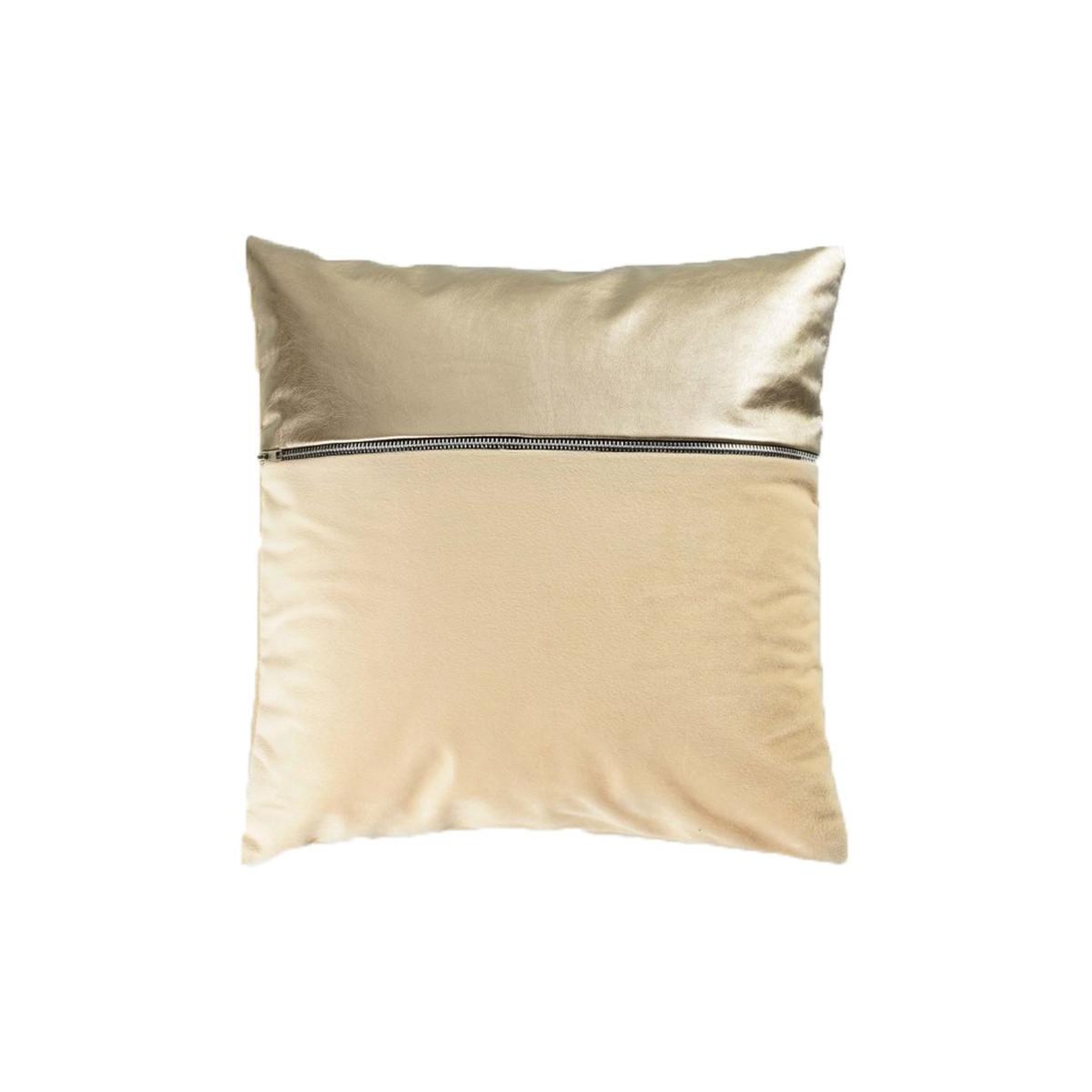 Voir la diapositive 2 : Douceur d'Intérieur Housse de coussin velours  aston  40x40cm jaune & or