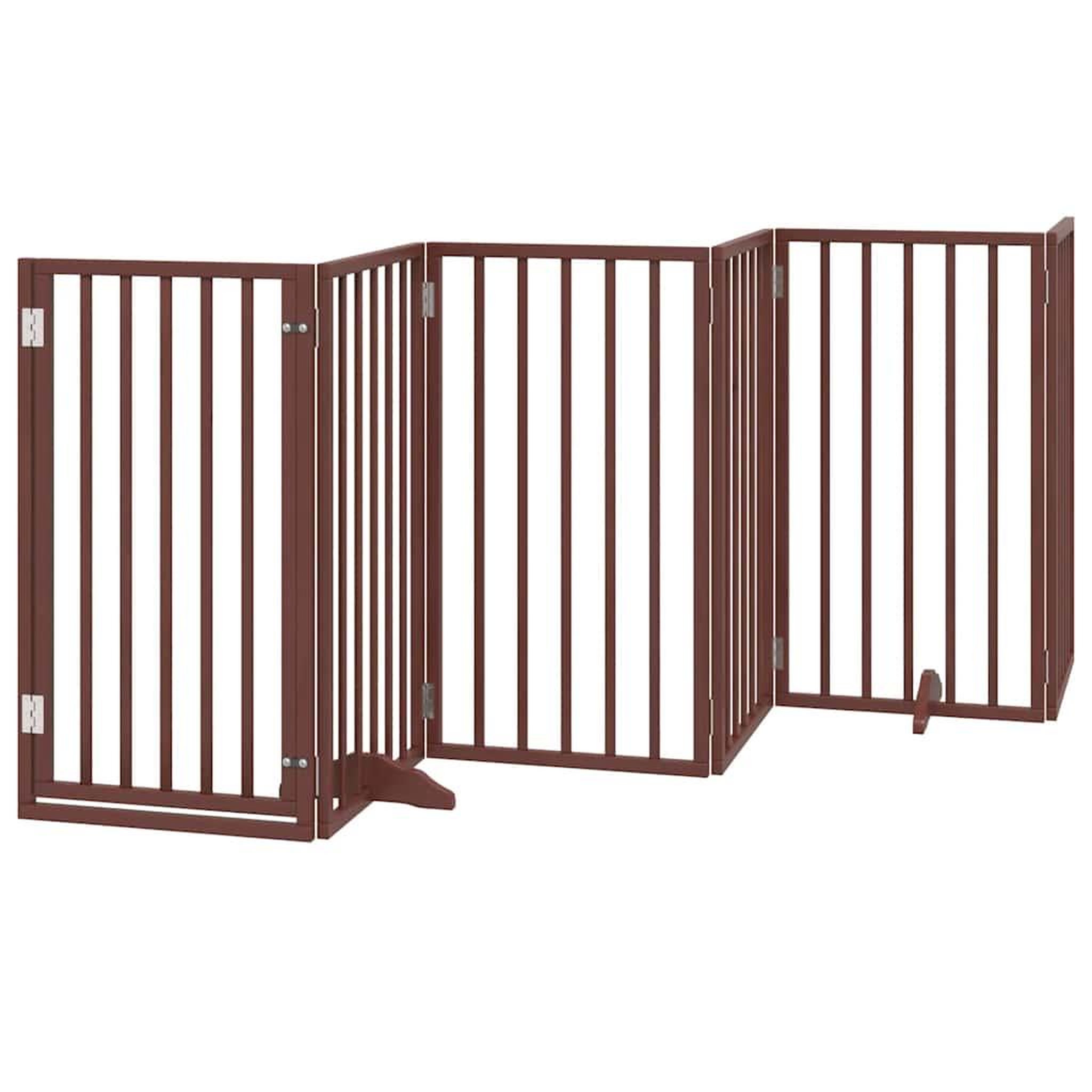 Voir la diapositive 3 : VIDAXL Barriere pour chien porte pliable 9 panneaux bois de peuplier