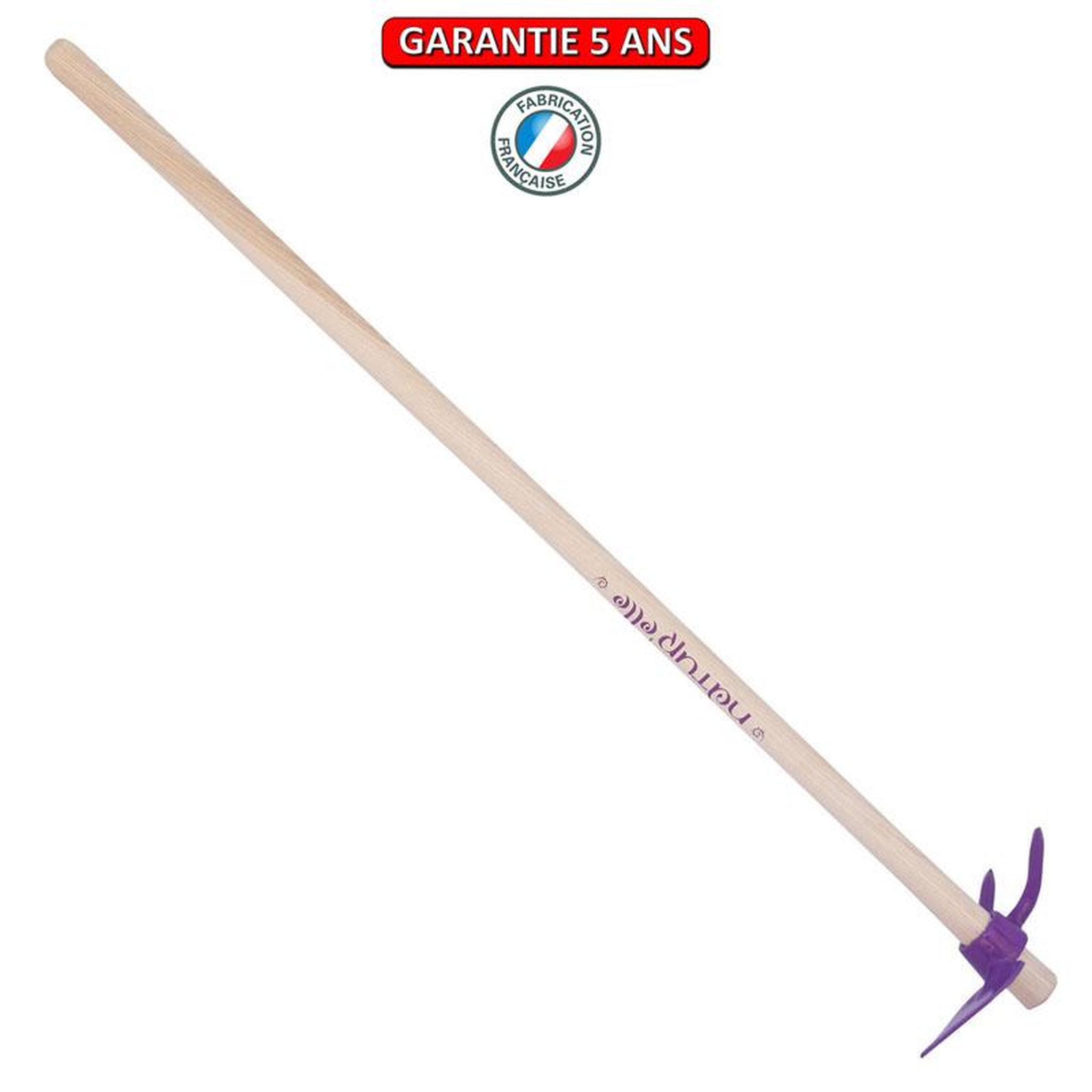 OUTILS PERRIN Serfouette panne & fourche forgée manche 100cm - Framboisine