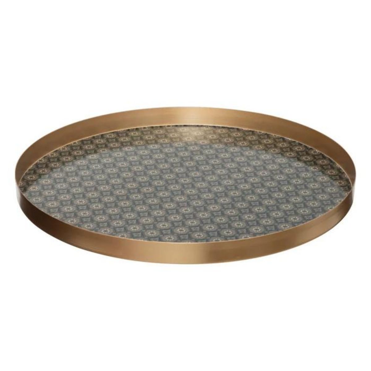 ATMOSPHERA Lot de 2 Plateaux de Service  Jiling  43cm Or