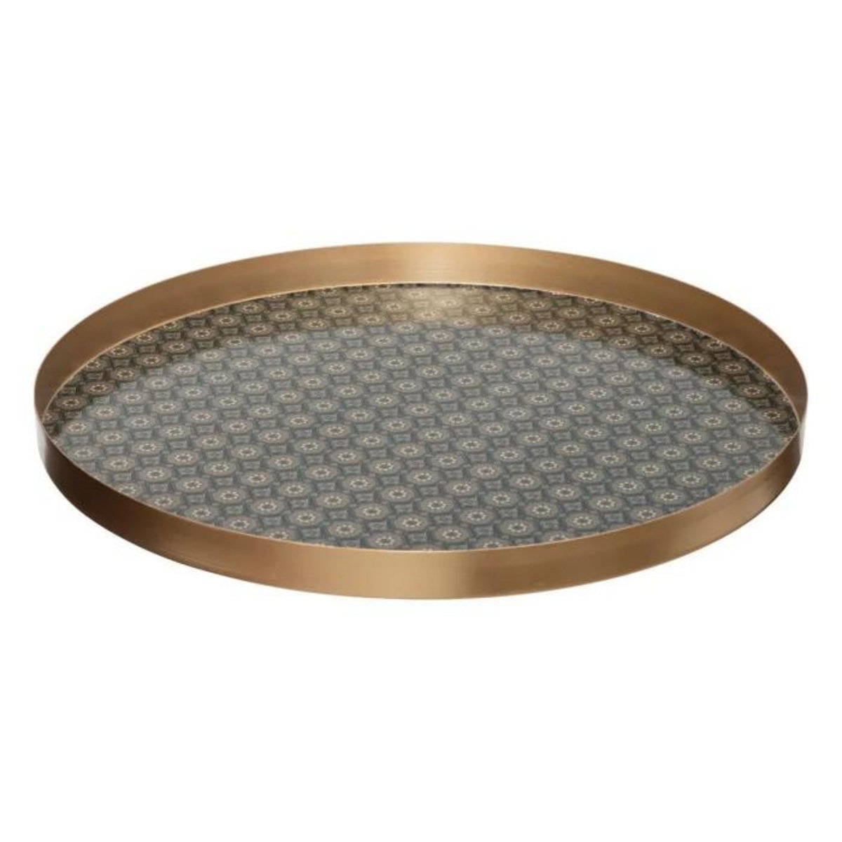 ATMOSPHERA Lot de 2 Plateaux de Service  Jiling  43cm Or
