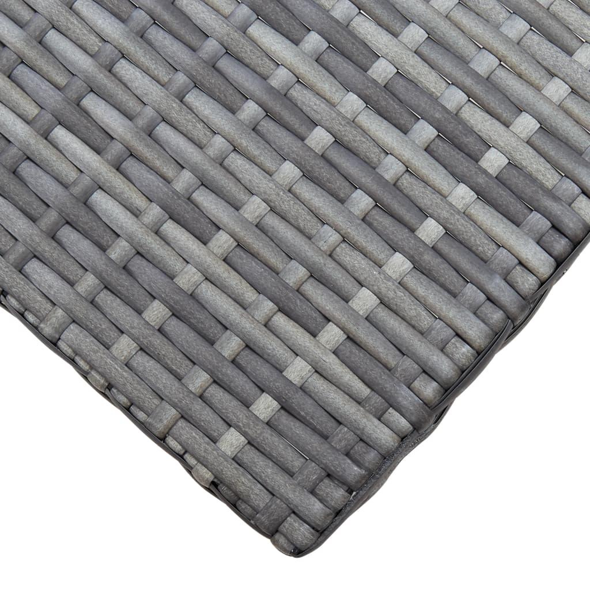 Voir la diapositive 5 : VIDAXL Tabouret pliable resine tressee gris