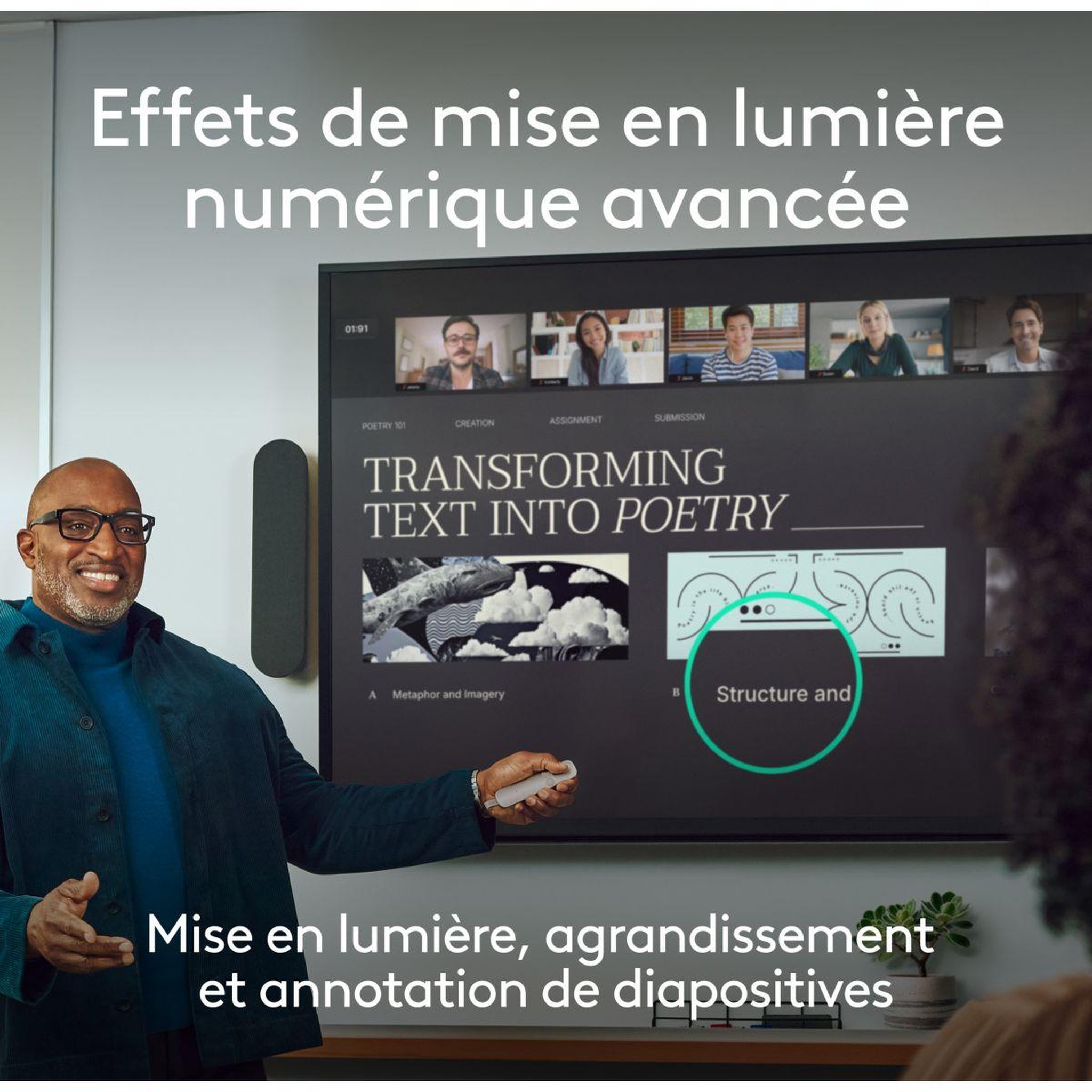 Voir la diapositive 4 : Logitech Pointeur laser spotlight 2 sand