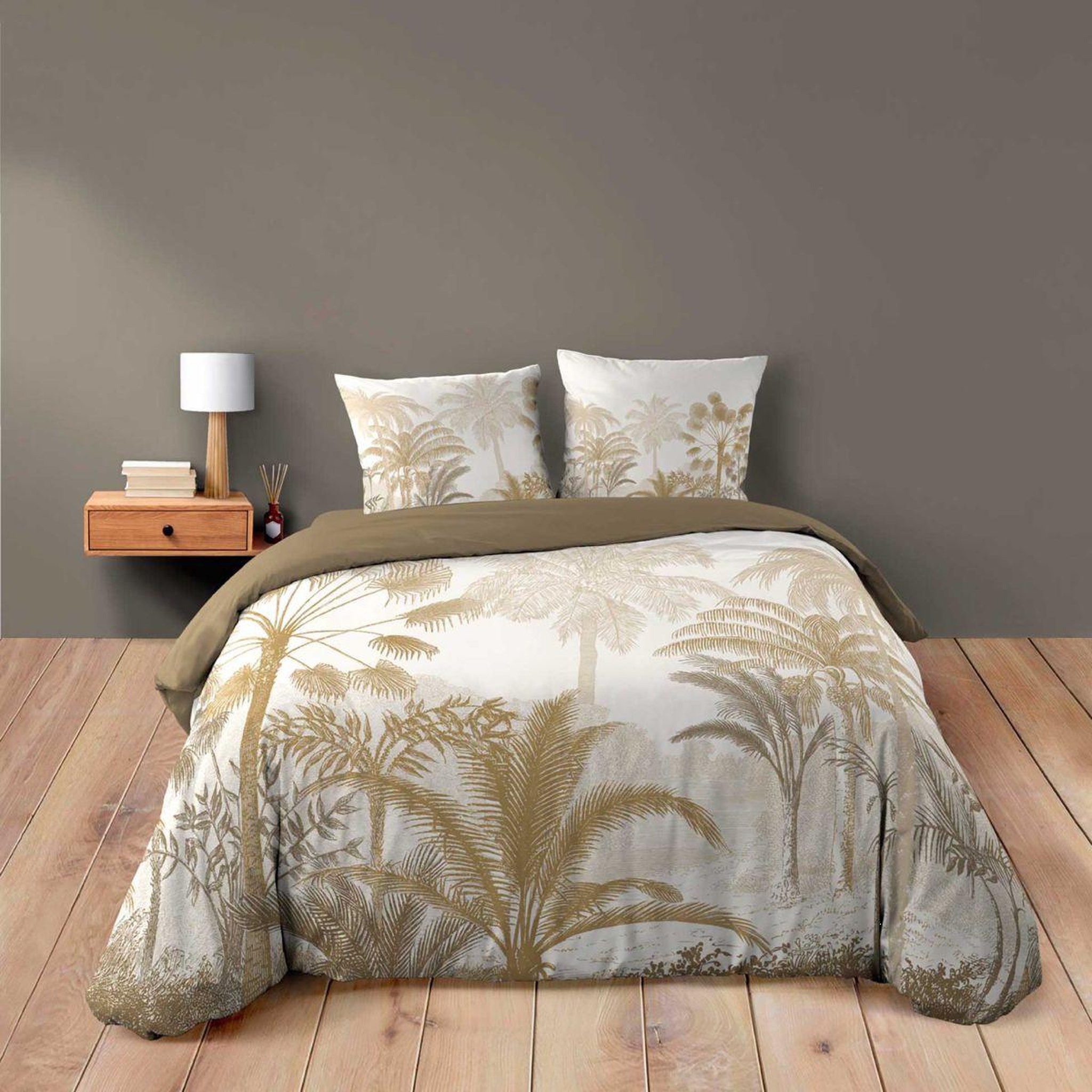 Douceur d'Intérieur Parure de lit 3 pièces  cocoty  260x240cm naturel