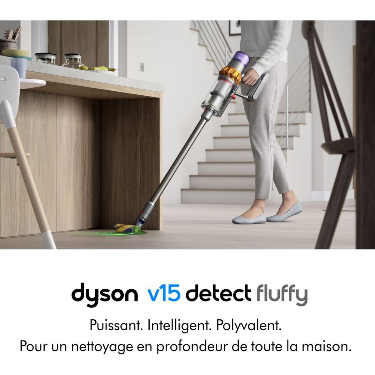 Dyson Aspirateur balai V15 Detect Fluffy