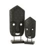 Voir la diapositive 2 : Paris Prix Statuette Déco  Masque Primitif  42cm Noir