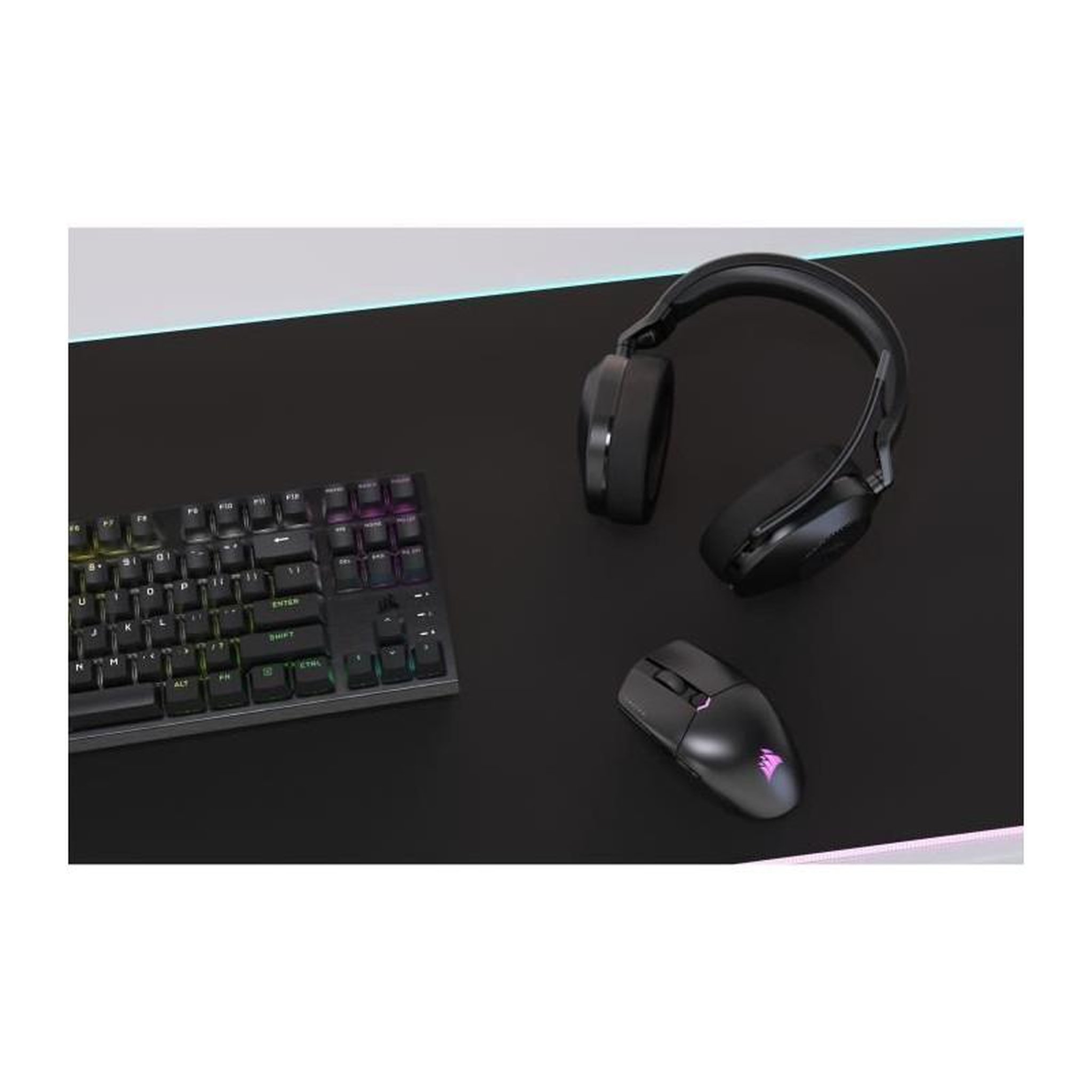 Voir la diapositive 5 : Corsair Casque gamer HS65 Wireless Carbon V2