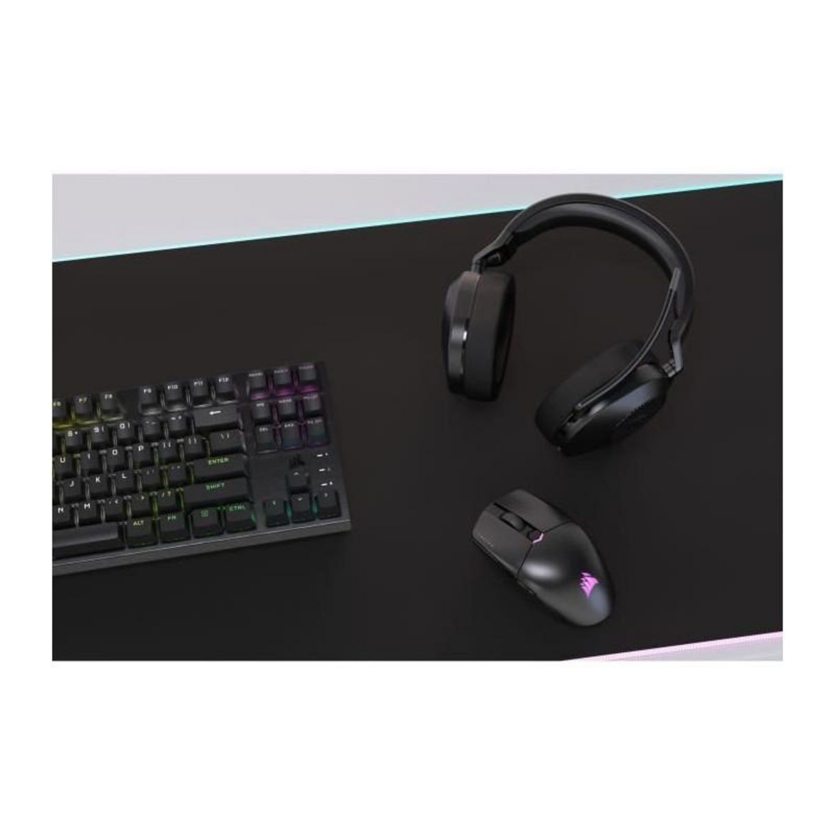 Corsair Casque gamer HS65 Wireless Carbon V2