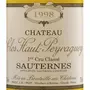 Château Clos Haut-Peyraguey Sauternes Blanc 1998