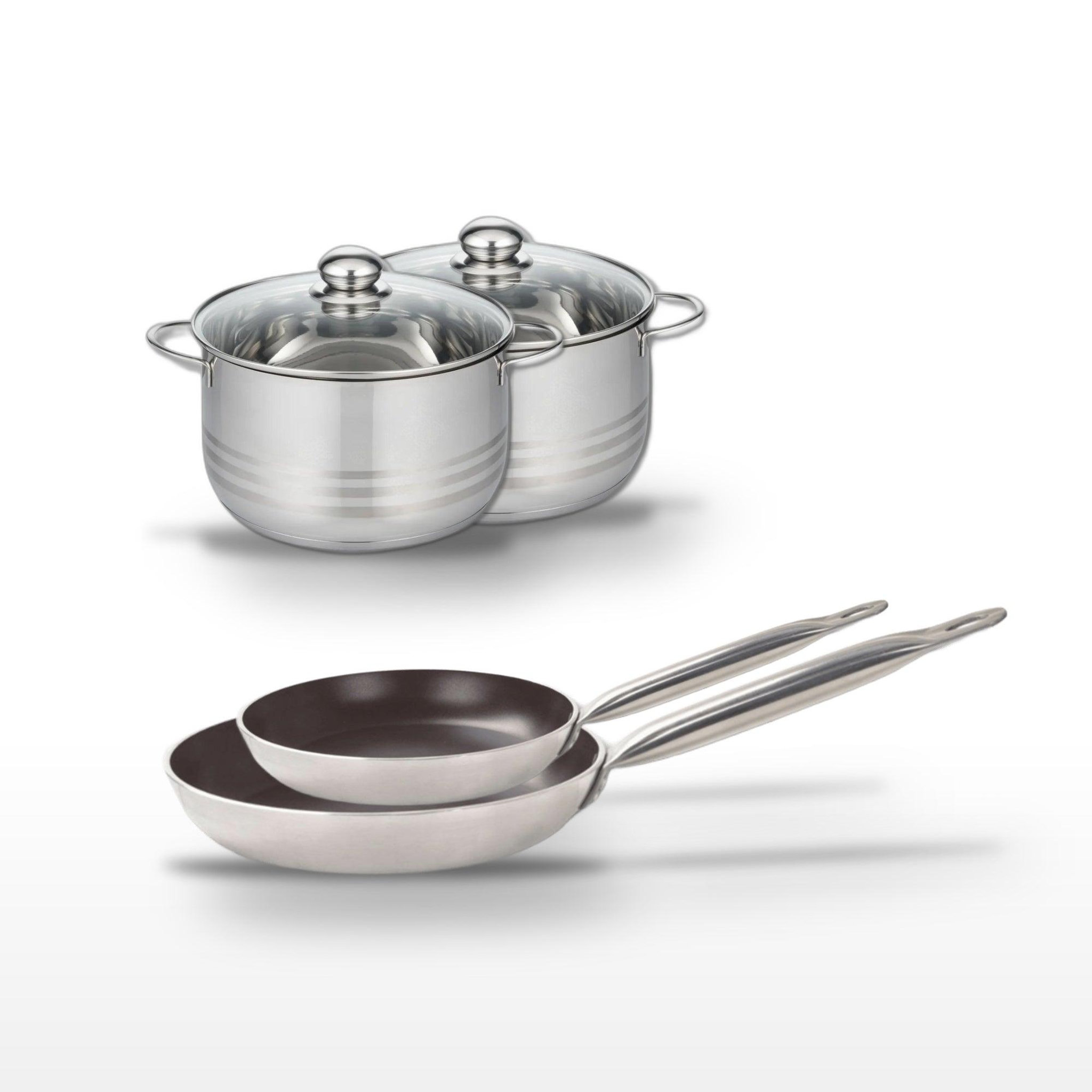 ELO Lot poêles 24/28 cm & faitouts 20/24 cm elo bistro line