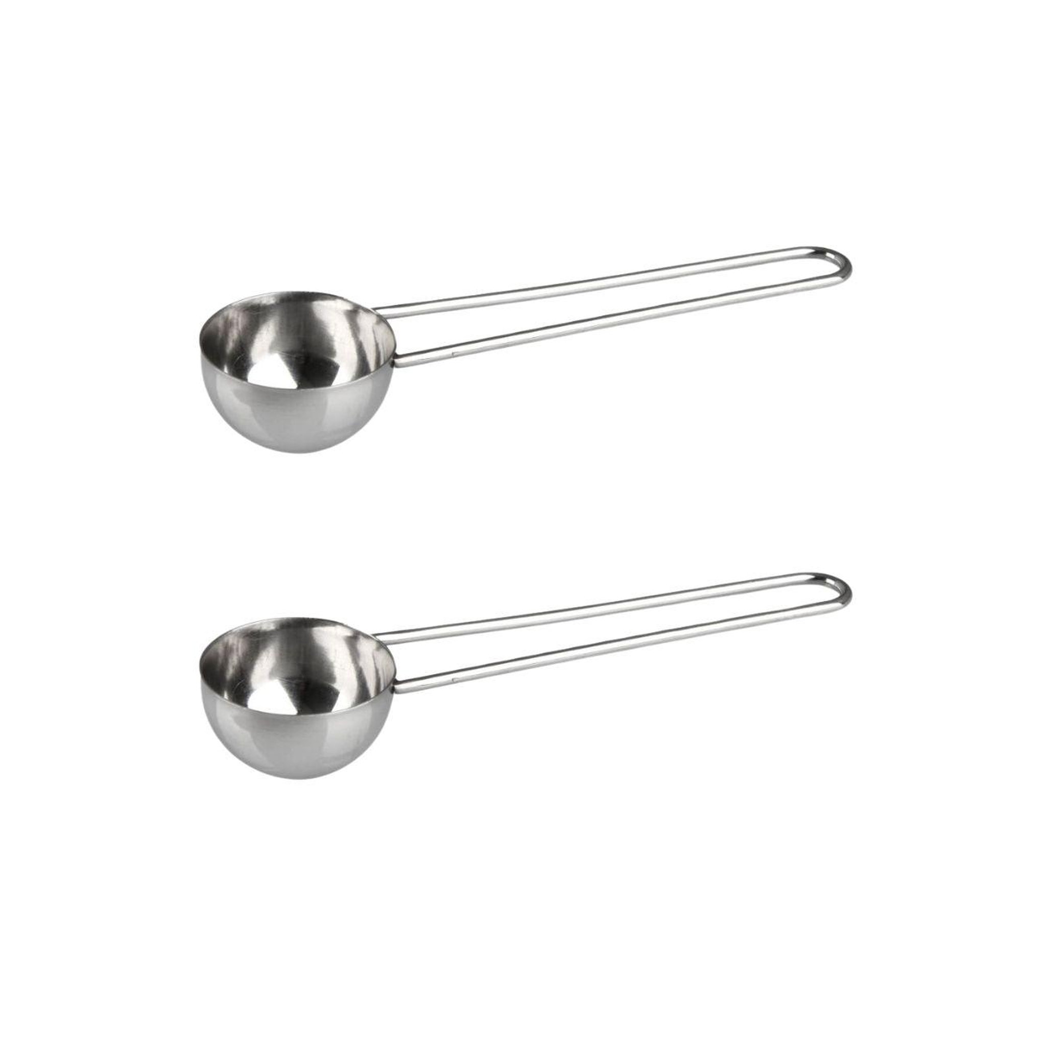 Fackelmann Ensemble de 2 cuillères doseuse à café inox environ 8gr fackelmann petit déjeuner