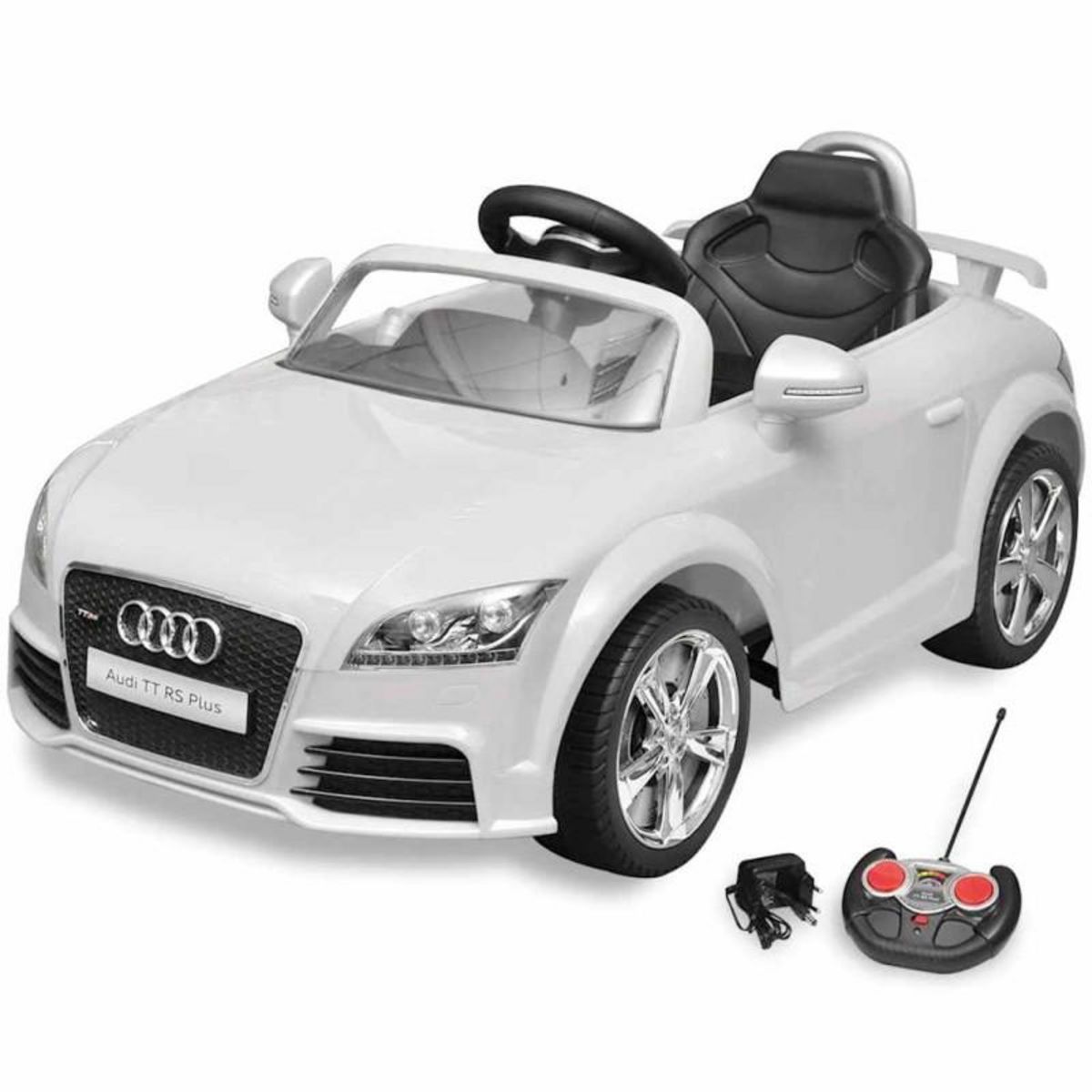 VIDAXL Voiture avec télécommande pour enfants Audi TT RS Blanc