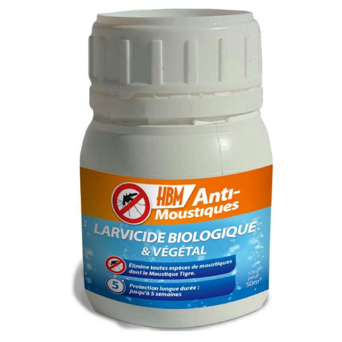 HBM Anti-Moustiques Larvicide biologique anti-moustiques Hbm 100g