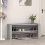 VIDAXL Etagere a chaussures Sonoma gris 100x35x45 cm Bois d'ingenierie