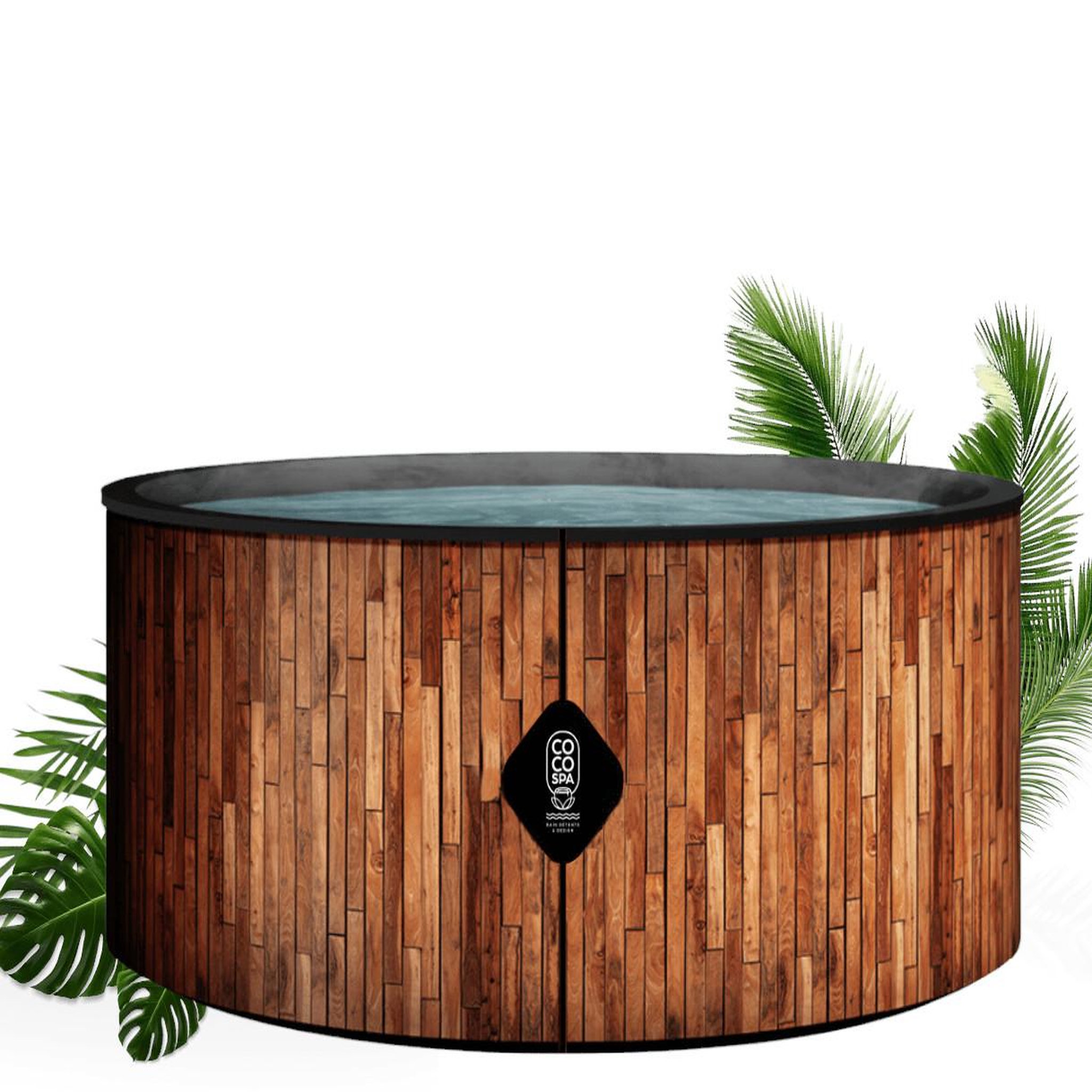 COCO SPA Spa gonflable Bali. Coloris disponibles : Marron