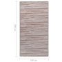 Voir la diapositive 6 : VIDAXL Tapis d'exterieur ARAKIL marron 190x290 cm PP