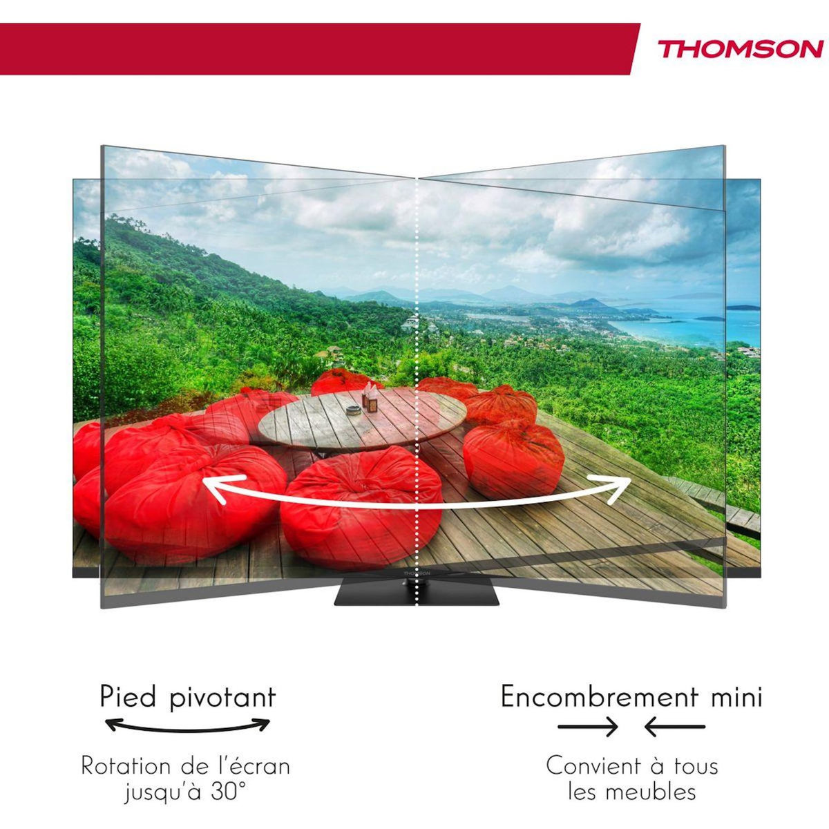 THOMSON TV QLED 43QG7C14 Google TV-43 pouces (109cm)