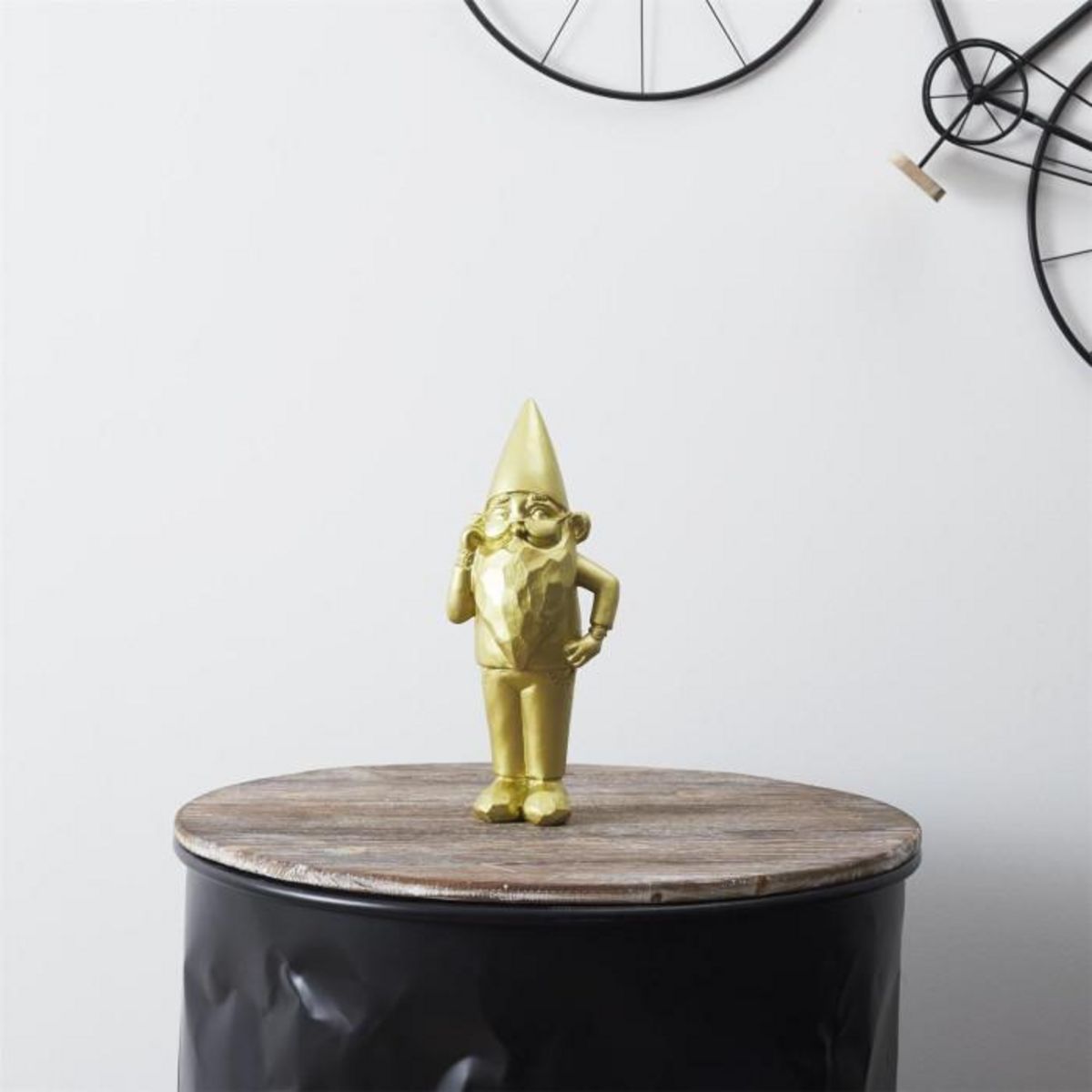 Paris Prix Statuette Design  Nain de Jardin Star  33cm Or