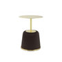 Voir la diapositive 2 : Paris Prix Table d'Appoint Design  Jokai  60cm Marron & Or