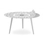 Voir la diapositive 3 : Paris Prix Table Basse 2 Covers  Kid  90cm Argent