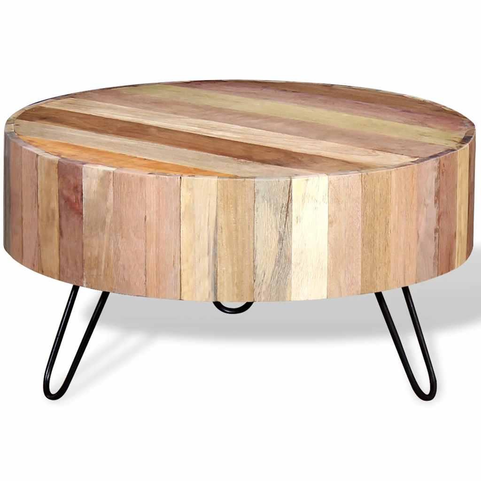 Voir la diapositive 4 : VIDAXL Table basse bois de recuperation massif
