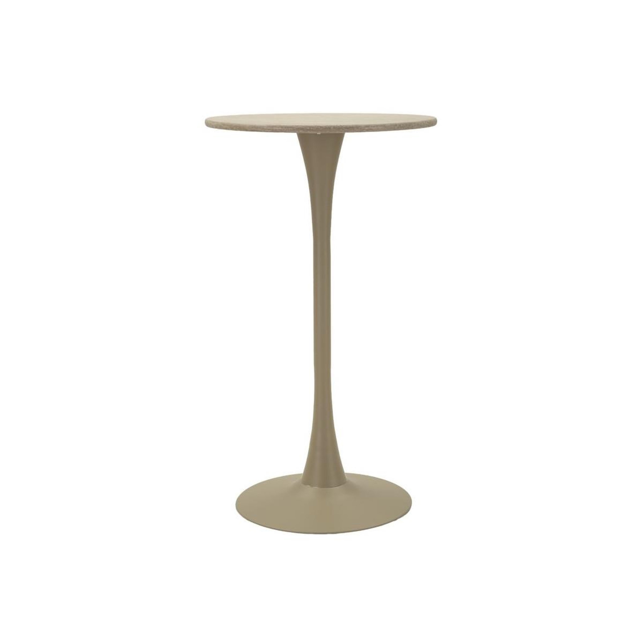Paris Prix Table de bar ronde  alaska  106cm crème