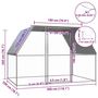 Voir la diapositive 5 : VIDAXL Poulailler argente et gris 3x2x2 m acier galvanise