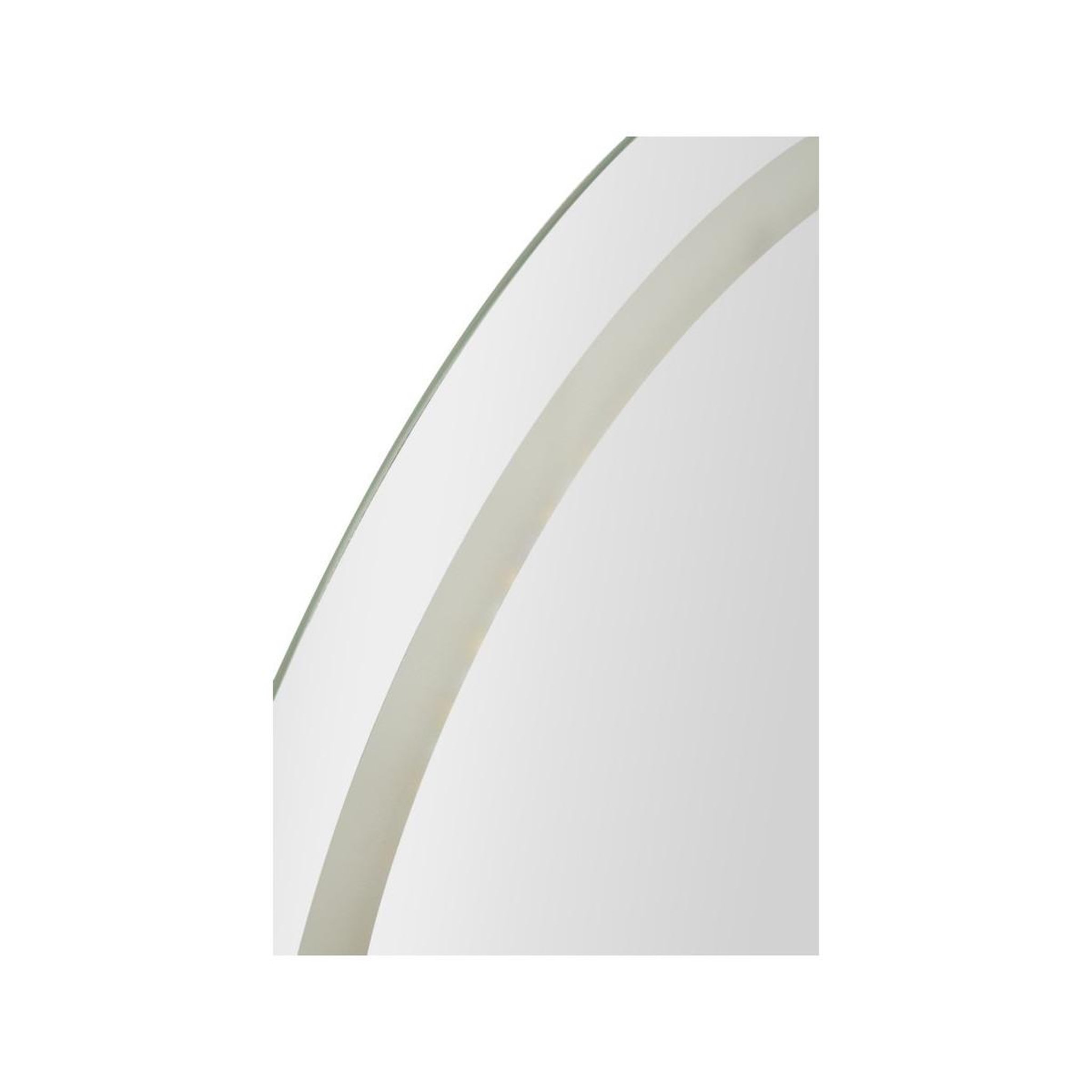 Voir la diapositive 2 : Paris Prix Miroir mural led ovale  simple  80cm argent